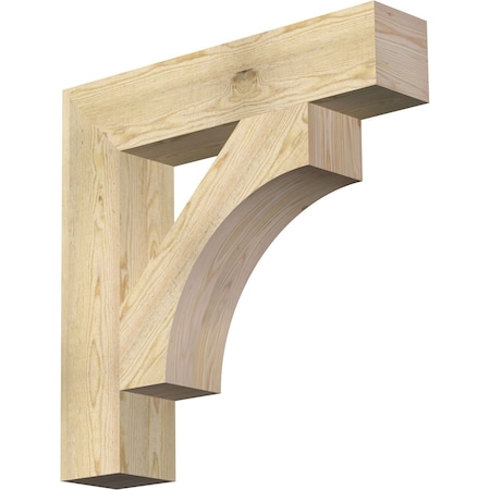 Ekena Millwork Westlake Block Rough Sawn Bracket, Douglas Fir, 6"W x 30"D x 30"H BKT06X30X30WTL05RDF